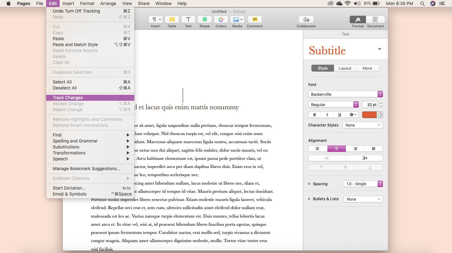 pages for mac
